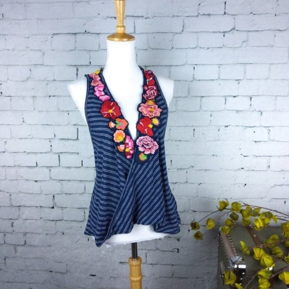 Free People crossed front racerback tank